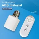 E27 Switch Lamp Holder with English Remote Control